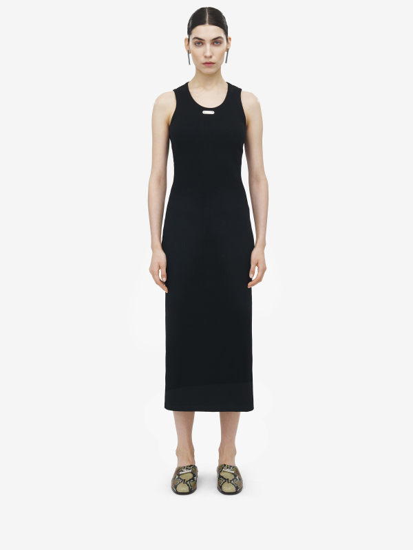 ALEXANDER MCQUEEN - McQueen Placket Midi Dress - Item 833873QLAER1000